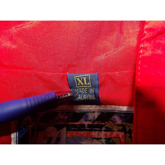 Vtg Avigo Gear Pepsi Cola Windbreaker XL Full Zip Jacket Black Logo Red 90s - Picture 5 of 14